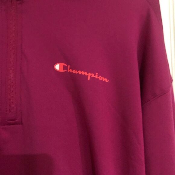 New Champion Pink Soft Touch Logo Pullover Lightweight Women Jacket Size Small - Picture 5 of 7